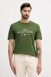 Tommy Hilfiger pamut póló - zöld XXL - answear - 17 990 Ft