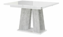  Asztal Goodyear 107 (Fényes fehér + Beton)