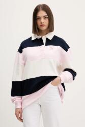 Tommy Hilfiger pamut melegítőfelső rózsaszín, mintás, DW0DW21927 - rózsaszín XS
