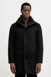 GUESS kabát gyapjú keverékből URBAN - fekete S
