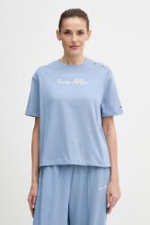 Tommy Hilfiger pamut póló - kék L - answear - 28 990 Ft