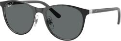 Ray-Ban RJ9552S 295/81 Black On Silver Dark Grey Polarized napszemüveg (RJ9552S 295 81)