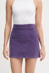 United Colors of Benetton kordbársony szoknya lila, mini, egyenes, 41ULD005B - lila 40