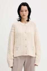 Tommy Jeans gyapjú kardigán - bézs XS