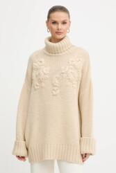 Marciano by Guess pulóver gyapjúkeverékből AHLAM meleg, bézs, garbónyakú, 5BGR28 5895Z - bézs XS