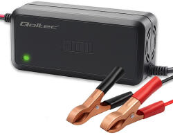 Qoltec Mikroprocesszoros akkumulátor töltő, VRLA, AGM, GEL, SLA akkumulátorokhoz, 12 V, 5 A. 52495 (52495)