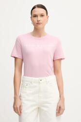 Tommy Hilfiger pamut póló - rózsaszín XXL - answear - 17 990 Ft