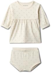 Calvin Klein Jeans gyerek ruha - bézs 104 - answear - 26 990 Ft