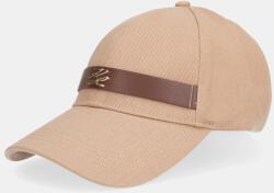 Karl Lagerfeld pamut baseball sapka K/AUTOGRAPH - bézs Univerzális méret
