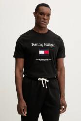 Tommy Hilfiger pamut póló - fekete S - answear - 24 990 Ft