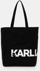 Karl Lagerfeld pamut táska K/ESSENTIAL - fekete Univerzális méret - answear - 33 990 Ft