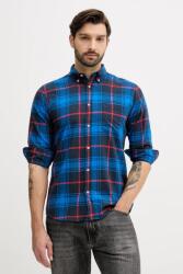 Benetton pamut ing legombolt galléros, regular, 5TCRUQ04W - kék XL