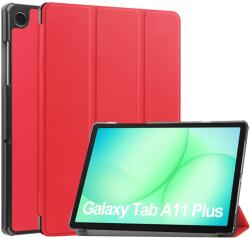  LEATHER Cu balamale husă pentru Samsung Galaxy Tab A11+ roșu