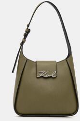 Karl Lagerfeld bőr táska K/SIGNATURE - zöld Univerzális méret - answear - 121 390 Ft