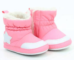  Yoclub Bébi Cipő 0-6 hó - Rózsaszín Fehér Csillaggal