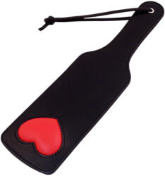 Rouge - valódi bőr, szíves paskoló (fekete) - szexvital