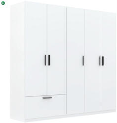 Intermeble LITA Gardrobeszekrény Fehér Színben 225 cm