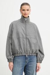 Pinko dzseki gyapjúkeverékből - szürke S