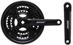  Hajtómű MTB acél 28/38/48T fekete Neco 170mm