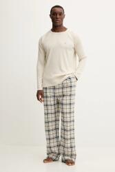 Tommy Hilfiger pizsama bézs, mintás, UM0UM03699 - bézs M