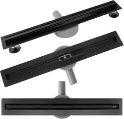 Rea Neox Slim Pro, zuhany lefolyó 60cm, matt fekete, REA-G2700 (REA-G2700)