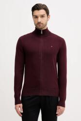 Tommy Hilfiger kardigán kasmír keverékből szürke - burgundia S