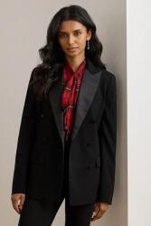 Lauren Ralph Lauren zakó fekete, sima, kétsoros gombolású, 200979959 - fekete 36