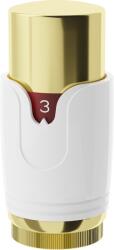 Mexen Uni-Term termosztatikus radiátorszelep, fehér/arany - W900-000-25 (W900-000-25)