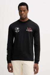 Tommy Hilfiger pamut hosszúujjú - fekete S - answear - 32 990 Ft