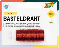 FOLIA Drót réz 0, 3mmx80m piros színű