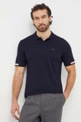 BOSS pamut póló - sötétkék S - answear - 32 690 Ft