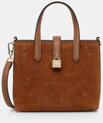 Karl Lagerfeld velúr táska K/AUTOGRAPH - barna Univerzális méret - answear - 101 090 Ft