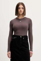 Tommy Hilfiger hosszú ujjú bézs, DW0DW20178 - barna XL