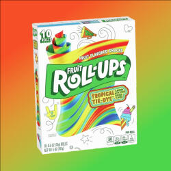  Fruit Roll Ups Tropical felcsavarható trópusi gyümölcs ízű gumicukor 141g - delfinbuvar