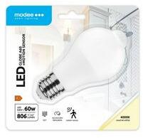 Modee LED lámpa A60 PIR-mozgásérzékelős körte A 8, 8W- 60W E27 806lm 840 220-240V AC LED Smart Modee - MSL-G4000K8, 8WE27-PIR (MSL-G4000K8,8WE27-PIR)