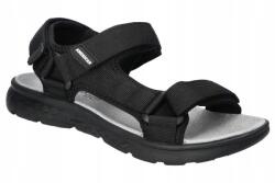 American Club RL142 Férfi Papucs Szandál Bőr Talpbetéttel Fekete 44 (RL142/24)