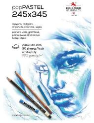 KOH-I-NOOR Rajzfüzet KOH-I-NOOR 9920 245x345 mm 20 lapos pasztell fehér (7500040005) - tonerpiac