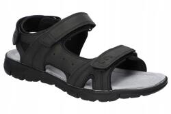 American Club XD112 Könnyű Flip-flop Papucs Férfi Szandál Bőr Talpbetét Fekete 44 (XD112/24)