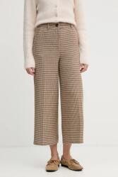 United Colors of Benetton nadrág bézs, magas derekú culotte, 44BWDF0AA - bézs 38