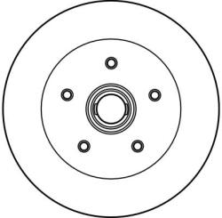 TRW Féktárcsa Vw P. T2 85-92