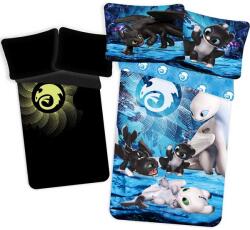 Jerry Fabrics Ágynemű garnitúra Hogyan tréningezd a sárkányt "Babies" baby 100x135 cm + 40x60 cm