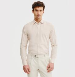Pako lorente Bézs Slim Fit férfi pamut ing Pako Lorente XXL-es méret