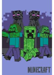 Jerry Fabrics Gyerek polár takaró Minecraft "Mobs coming for you" 100x150 cm