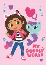 Jerry Fabrics Gyerek polár takaró Gabby´s Dollhouse "Bubbly World" 100x150 cm