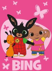 Jerry Fabrics Gyerek polár takaró Bing Sula "Butterflies" 100x150 cm