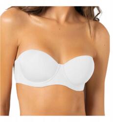 Siélei Önhordó melltartó merevítőkkel Bardotka Fehér Esküvőre Sielei 85B (biustonosz bandeau 2550 Sielei włoska marka)