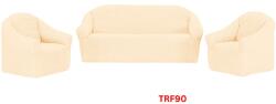 DELFIN Huse Elastice Pt Canapea si 2 Fotolii Creponate Cod TRF90