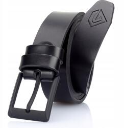 Gracio Férfi Bőr Klasszikus Csat Fekete Matt Hosszú (pasek męski skórzany)