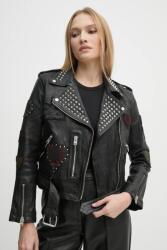 AllSaints bőrdzseki COLLEGE - fekete XS