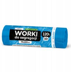 Allbag Papír szemeteszsák kék 120l 10 db szelektív hulladékgyűjtéshez (NIEBIESKIE WORKI NA ŚMIECI ALLBAG 120L)